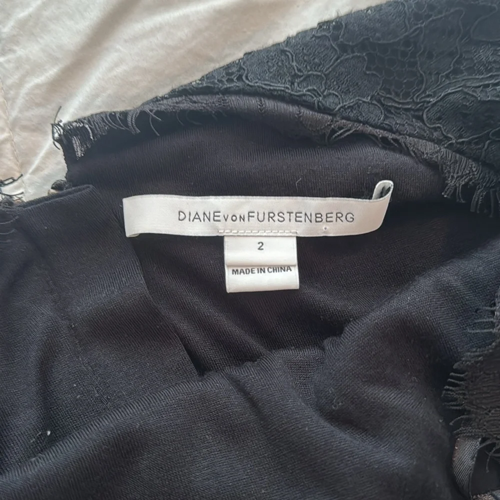 Diane Von Furstenberg black sexy classy dress